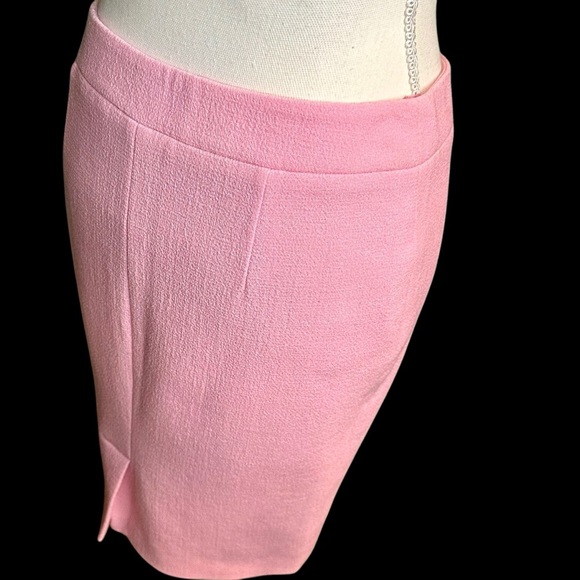 NWOT Moschino Couture Bubble Gum Pink 100% Virgin Wool Crepe Textured Skirt Sz 6 - Picture 8 of 13